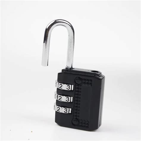 gym locker padlock|1PCS 3 Digit Resettable Combination Padlock Coded .